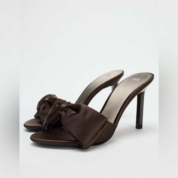 🔥🔥Zara bow tie heels - Picture 1 of 5